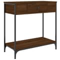 Miniatyrbilde 1 av 11: vidaXL Konsollbord brun eik 75x34,5x75 cm konstruert tre