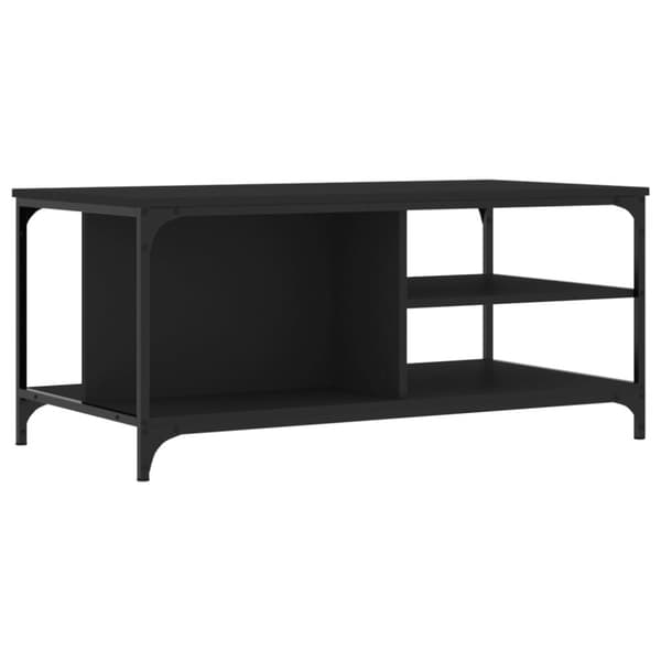 vidaXL Salongbord svart 100x50x45 cm konstruert tre