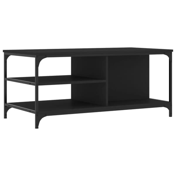 vidaXL Salongbord svart 100x50x45 cm konstruert tre
