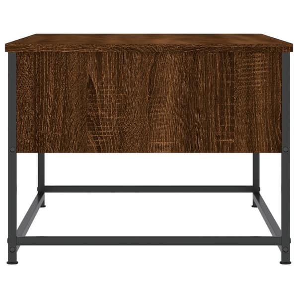 vidaXL Soffbord brun ek 100x51x40 cm konstruerat trä