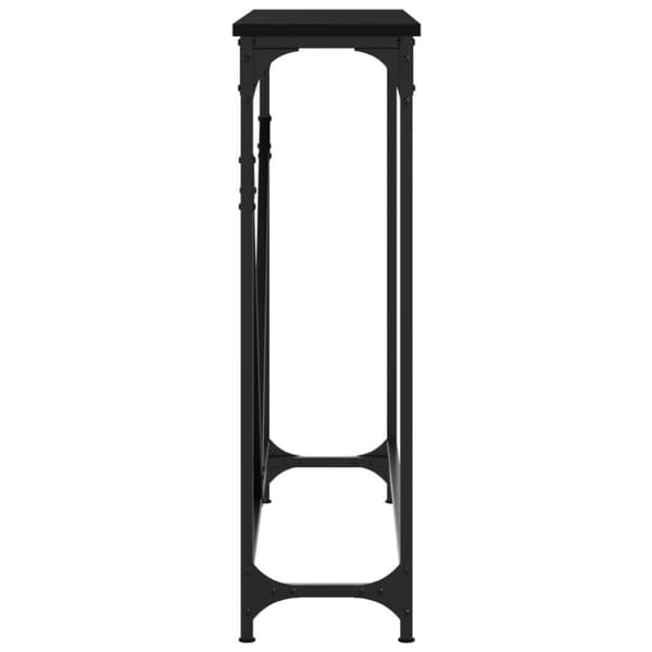 vidaXL konsolbord 102x22,5x75 cm konstrueret træ sort