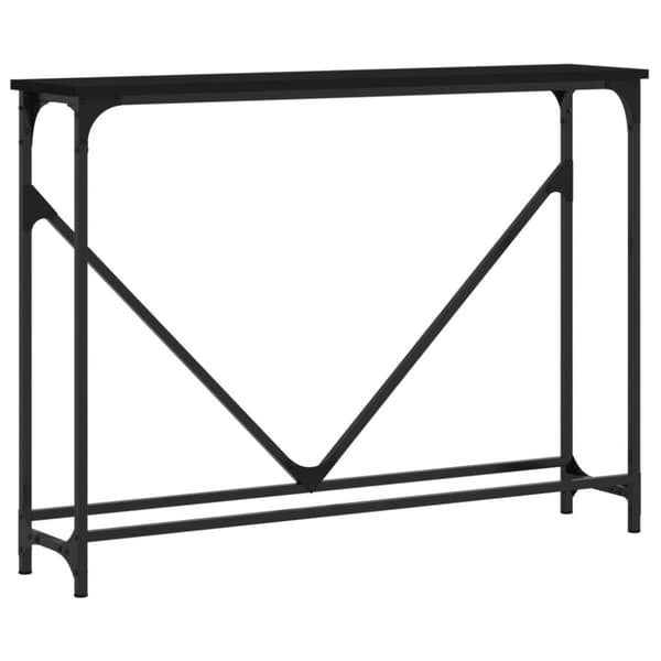 vidaXL konsolbord 102x22,5x75 cm konstrueret træ sort