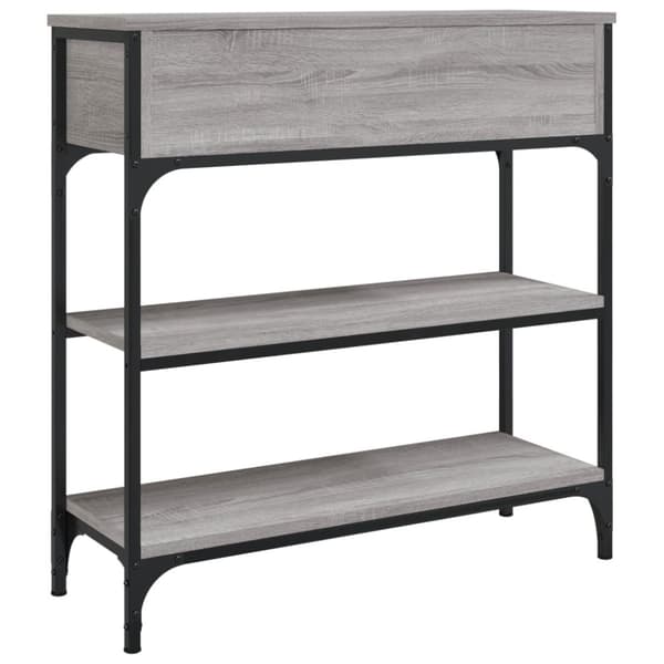vidaXL konsolbord 72,5x25x75 cm konstrueret træ grå sonoma-eg