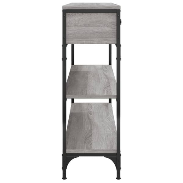 vidaXL konsolbord 100x25x75 cm konstrueret træ grå sonoma-eg