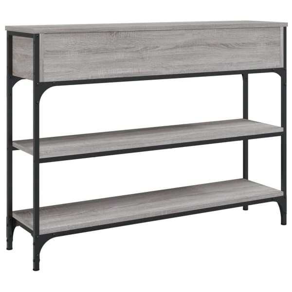 vidaXL konsolbord 100x25x75 cm konstrueret træ grå sonoma-eg