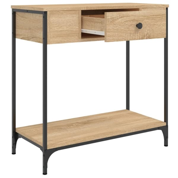 vidaXL Konsolipöytä Sonoma-tammi 75x34,5x75 cm tekninen puu