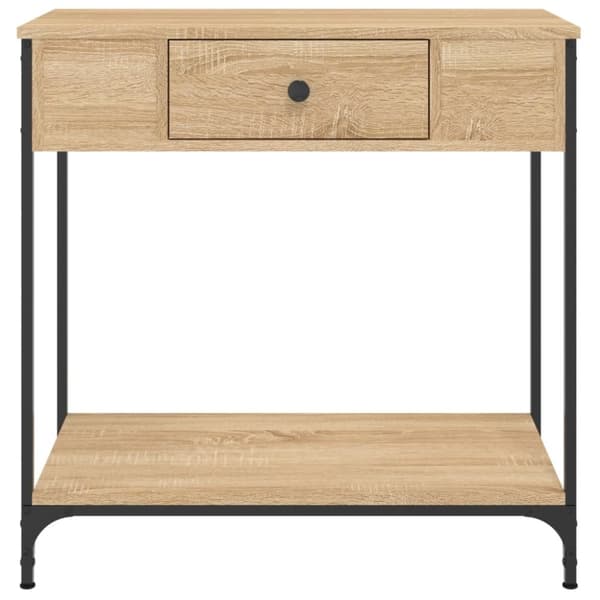 vidaXL Konsolipöytä Sonoma-tammi 75x34,5x75 cm tekninen puu