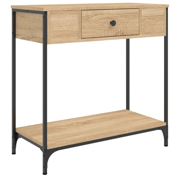 vidaXL Konsolipöytä Sonoma-tammi 75x34,5x75 cm tekninen puu