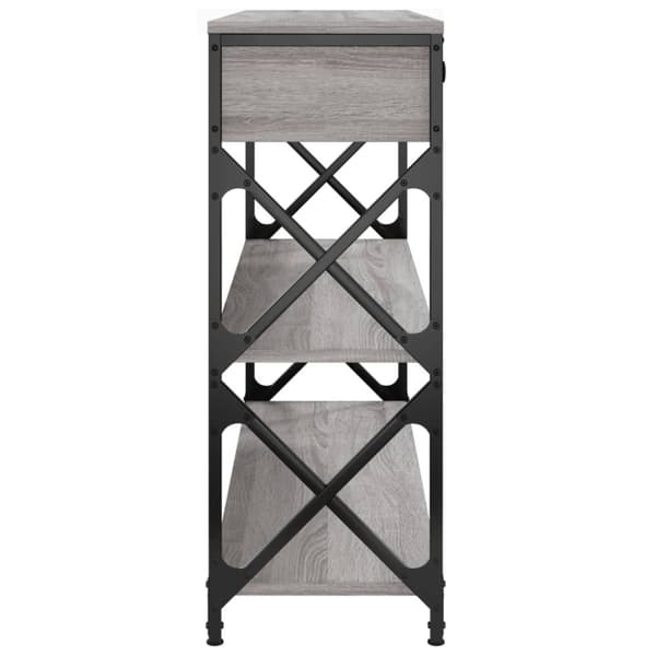 vidaXL konsolbord 100x28x75 cm konstrueret træ grå sonoma-eg