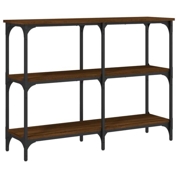 vidaXL Konsolipöytä ruskea tammi 100x29x75 cm tekninen puu
