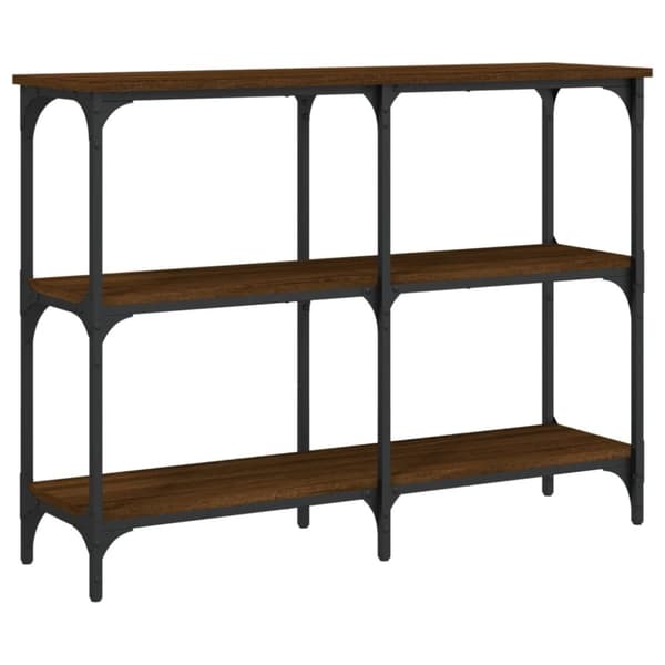 vidaXL konsolbord 100x29x75 cm konstrueret træ brun egetræ