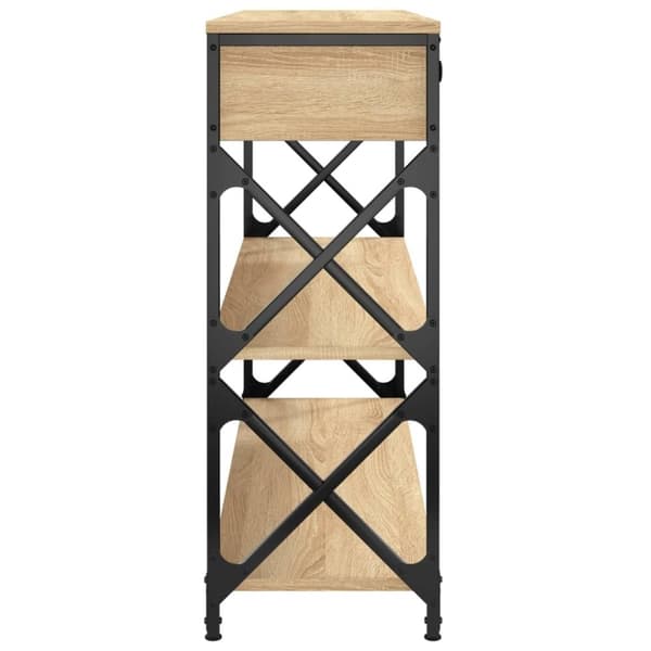 vidaXL Sohvapöytä Sonoma-tammi 100x28x75 cm tekninen puu