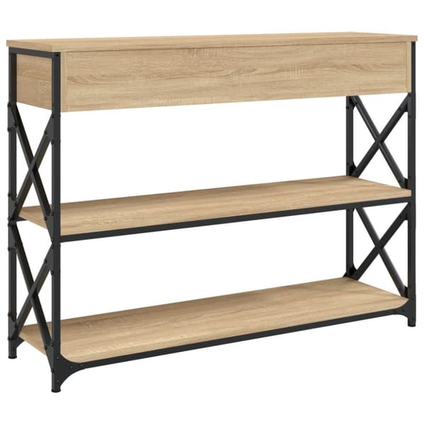 vidaXL Sohvapöytä Sonoma-tammi 100x28x75 cm tekninen puu