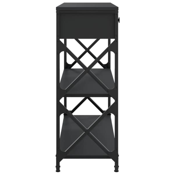 vidaXL konsolbord 75x28x75 cm konstrueret træ sort