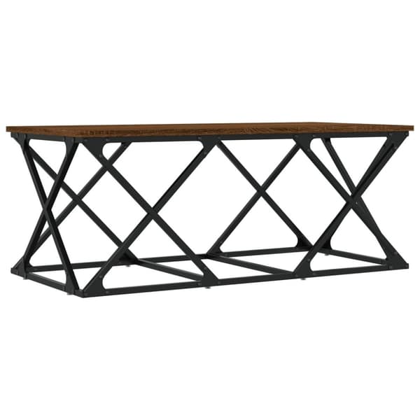 vidaXL sofabord 100x49x40 cm konstrueret træ brun egetræsfarve