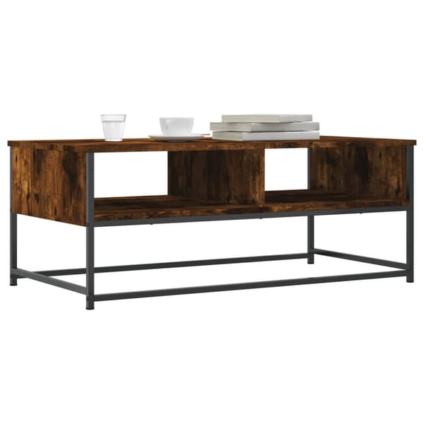 vidaXL sofabord 100x51x40 cm konstrueret træ røget egetræsfarve