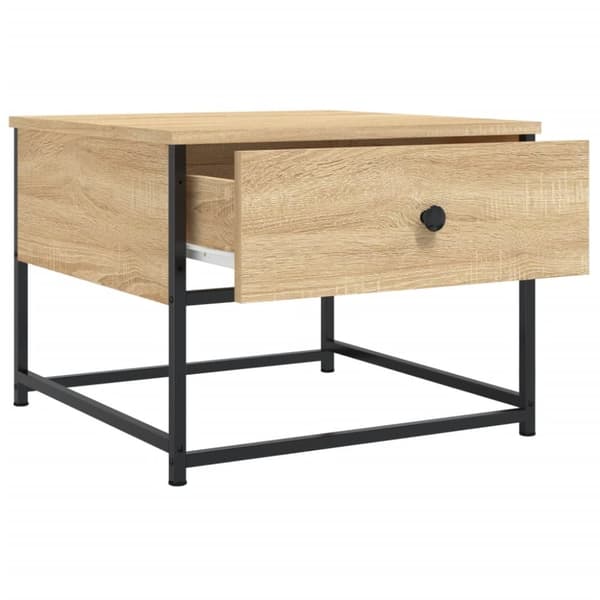 vidaXL Salongbord sonoma eik 51x51x40 cm konstruert tre