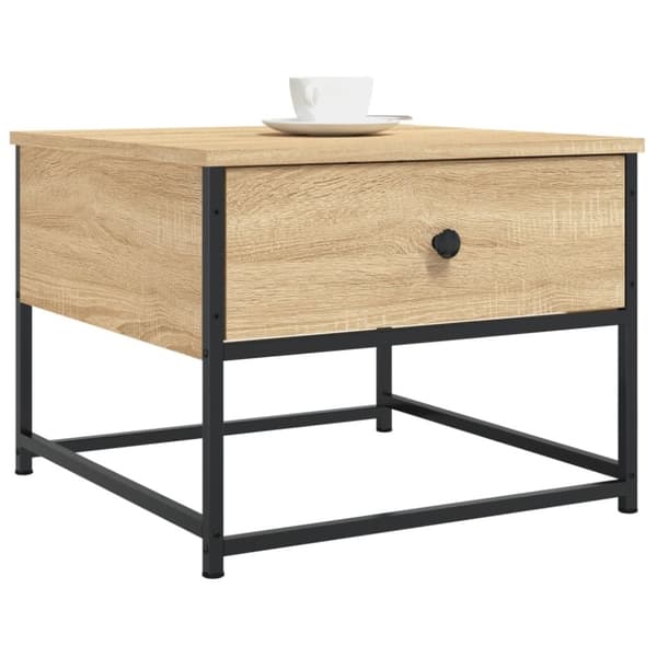 vidaXL sofabord 51x51x40 cm konstrueret træ sonoma egetræsfarve