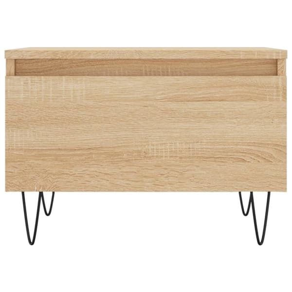 vidaXL Soffbord sonoma-ek 50x46x35 cm konstruerat trä