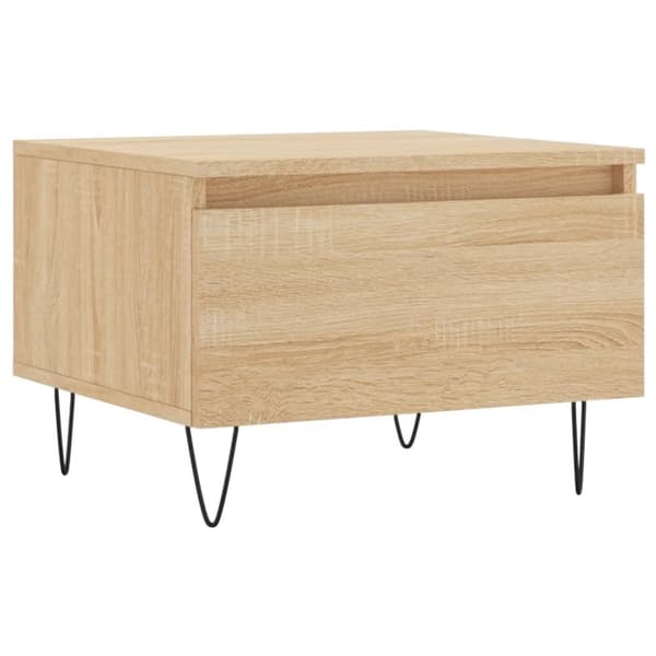 vidaXL Soffbord sonoma-ek 50x46x35 cm konstruerat trä