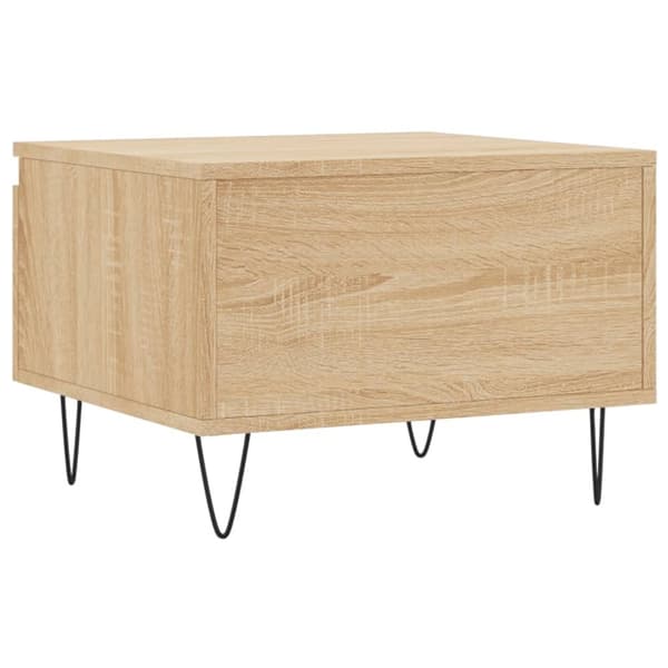 vidaXL sofabord 50x46x35 cm konstrueret træ sonoma-eg