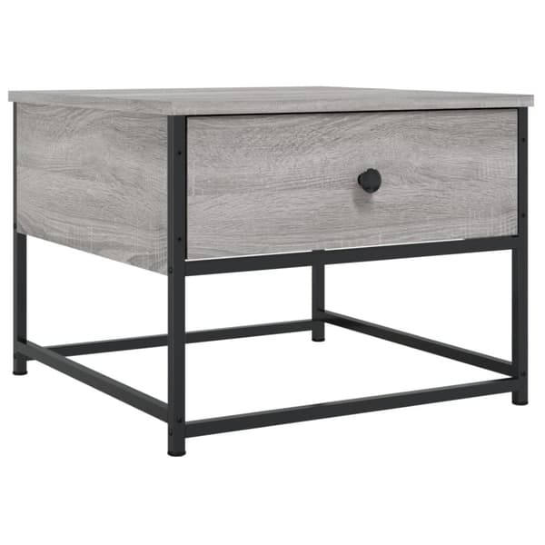 vidaXL sofabord 51x51x40 cm konstrueret træ grå sonoma-eg