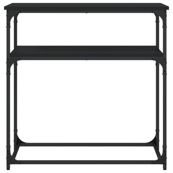 vidaXL Konsolbord svart 75x35,5x75 cm konstruerat trä