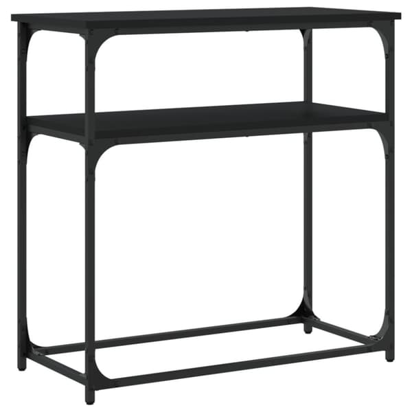 vidaXL Konsolbord svart 75x35,5x75 cm konstruerat trä
