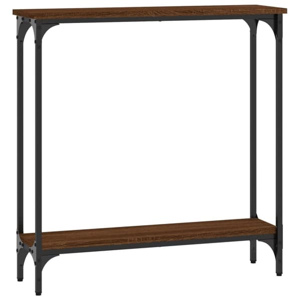 vidaXL Konsolipöytä ruskea tammi 75x22,5x75 cm tekninen puu