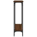 Miniatyrbilde 4 av 10: vidaXL Konsollbord brun eik 75x22,5x75 cm konstruert tre
