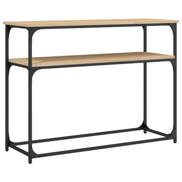 vidaXL konsolbord 100x35,5x75 cm konstrueret træ sonoma-eg