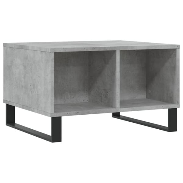 vidaXL Soffbord betonggrå 60x50x36,5 cm konstruerat trä