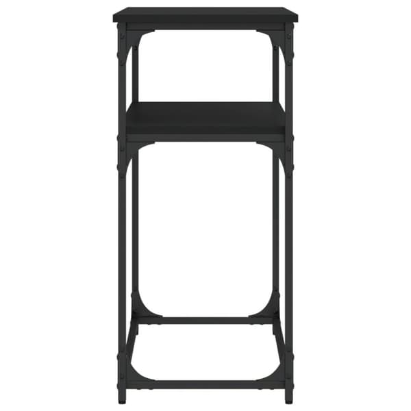 vidaXL Konsollbord svart 100x35,5x75 cm konstruert tre