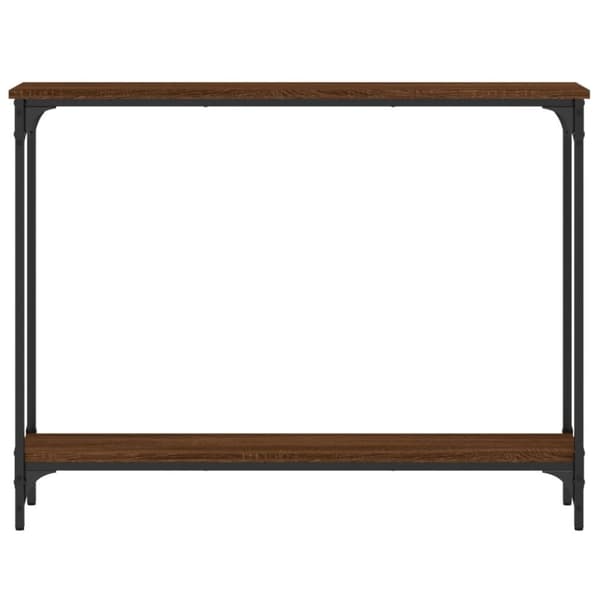 vidaXL Konsollbord brun eik 100x22,5x75 cm konstruert tre