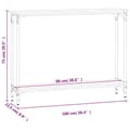 Miniatyrbilde 8 av 10: vidaXL Konsollbord brun eik 100x22,5x75 cm konstruert tre