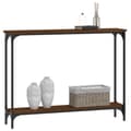 Miniatyrbilde 2 av 10: vidaXL Konsollbord brun eik 100x22,5x75 cm konstruert tre