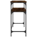 Miniatyrbilde 4 av 10: vidaXL Konsollbord røkt eik 75x35,5x75 cm konstruert tre