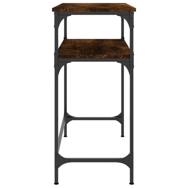 vidaXL konsolbord 75x35,5x75 cm konstrueret træ røget egetræsfarve