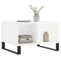 Miniatyrbillede 3 af 9: vidaXL sofabord 60x50x36,5 cm konstrueret træ hvid højglans