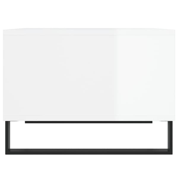 vidaXL sofabord 60x50x36,5 cm konstrueret træ hvid højglans