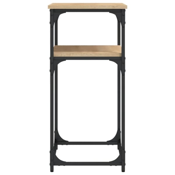 vidaXL konsolbord 75x35,5x75 cm konstrueret træ sonoma-eg