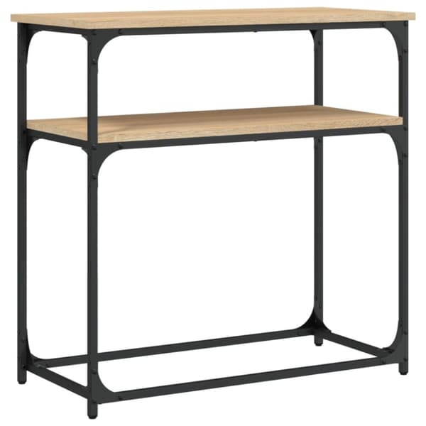 vidaXL Konsolipöytä Sonoma-tammi 75x35,5x75 cm tekninen puu