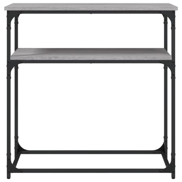 vidaXL konsolbord 75x35,5x75 cm konstrueret træ grå sonoma-eg