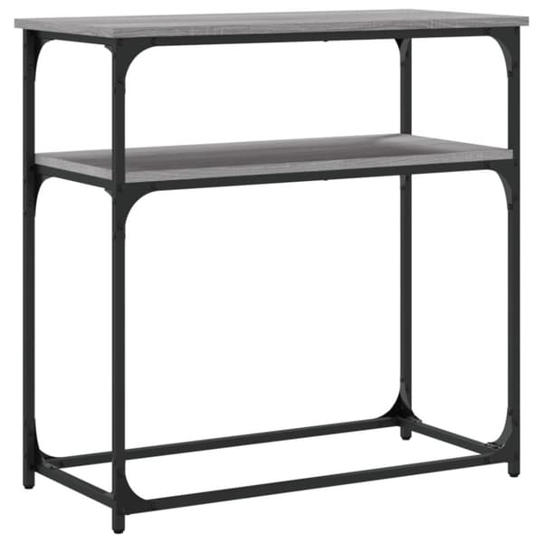 vidaXL konsolbord 75x35,5x75 cm konstrueret træ grå sonoma-eg