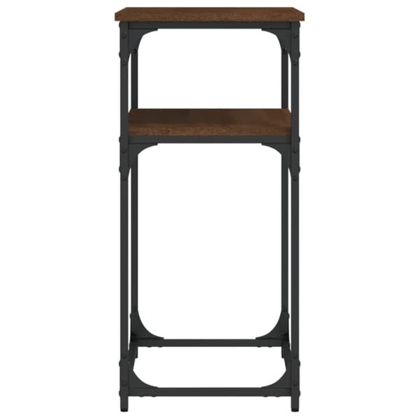 vidaXL Konsolipöytä ruskea tammi 75x35,5x75 cm tekninen puu