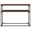 Miniatyrbilde 3 av 10: vidaXL Konsollbord brun eik 100x35,5x75 cm konstruert tre