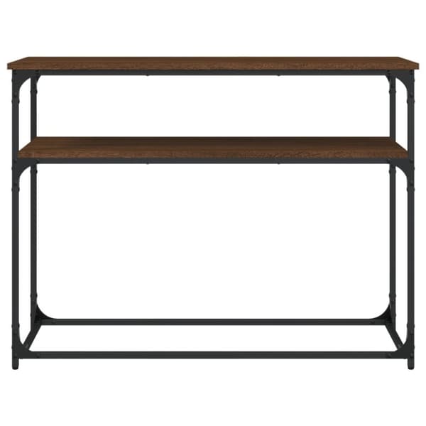vidaXL Konsollbord brun eik 100x35,5x75 cm konstruert tre