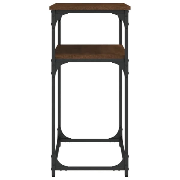 vidaXL Konsollbord brun eik 100x35,5x75 cm konstruert tre