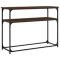 Miniatyrbilde 5 av 10: vidaXL Konsollbord brun eik 100x35,5x75 cm konstruert tre