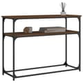 Miniatyrbilde 2 av 10: vidaXL Konsollbord brun eik 100x35,5x75 cm konstruert tre